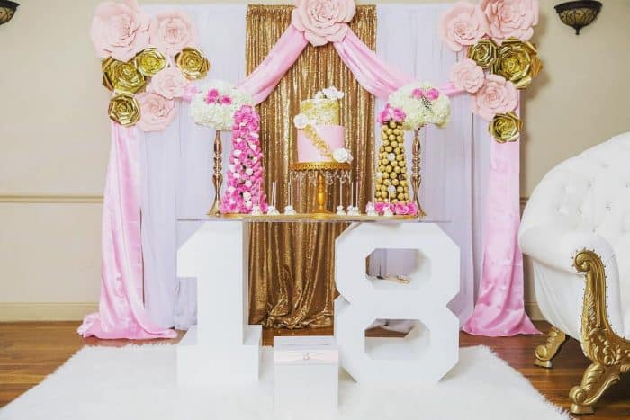 18th Birthday Event Decor